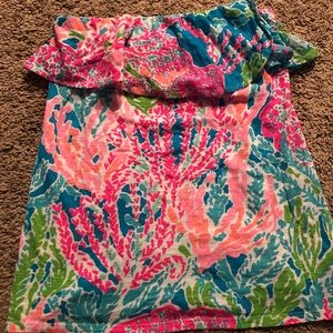 Lilly Pulitzer Tube top Lets Cha Cha